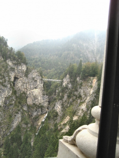 Scenic view from Neuschwanstein Castle. (We were not allowed to photograph the interiors.)