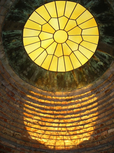 "Stein Island", roof of the "Day" cave. 
Built in the late 18th century, the Island had a  working artificial volcano! (The "Night" cave is shown in an earlier photo)