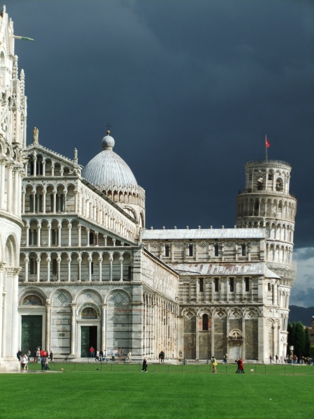 The Baptistry complex. Love the sky in this photo!
