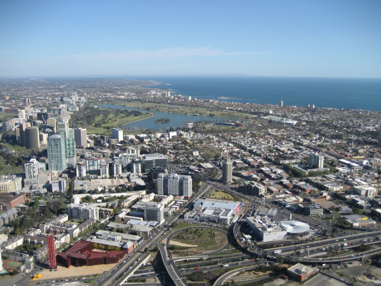 View from the Rialto Tower, Melbourne.