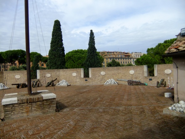 View of the castle's defences