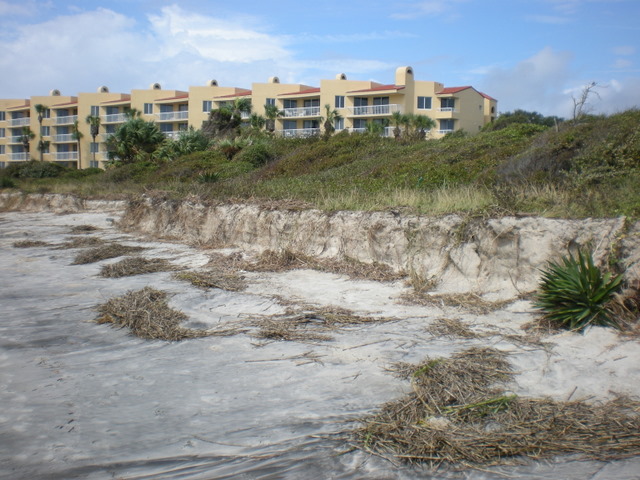 One of St. Simons' more popular beaches the day after Fay's visit