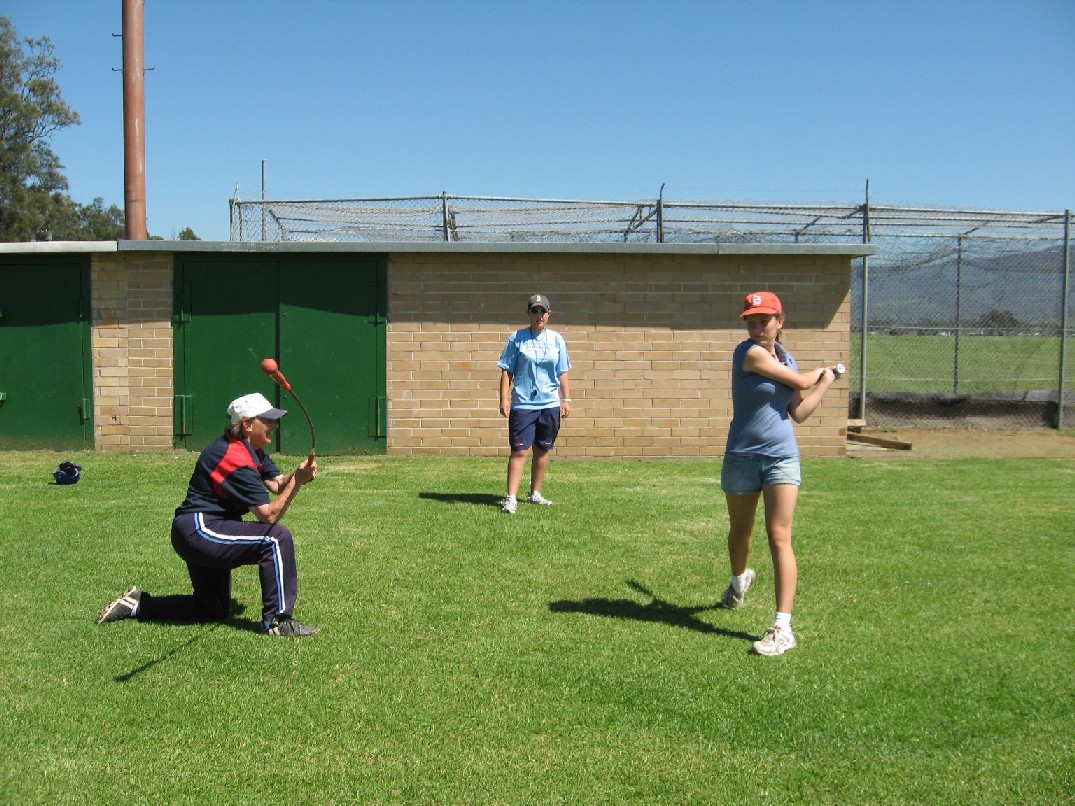 Ebob with baseball hall of famer Jeannie Des Combes/Lesko