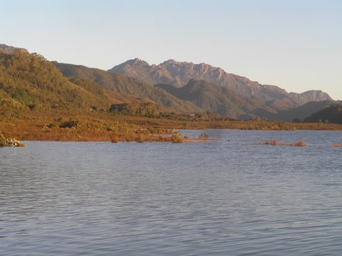 where the mountains met the water.