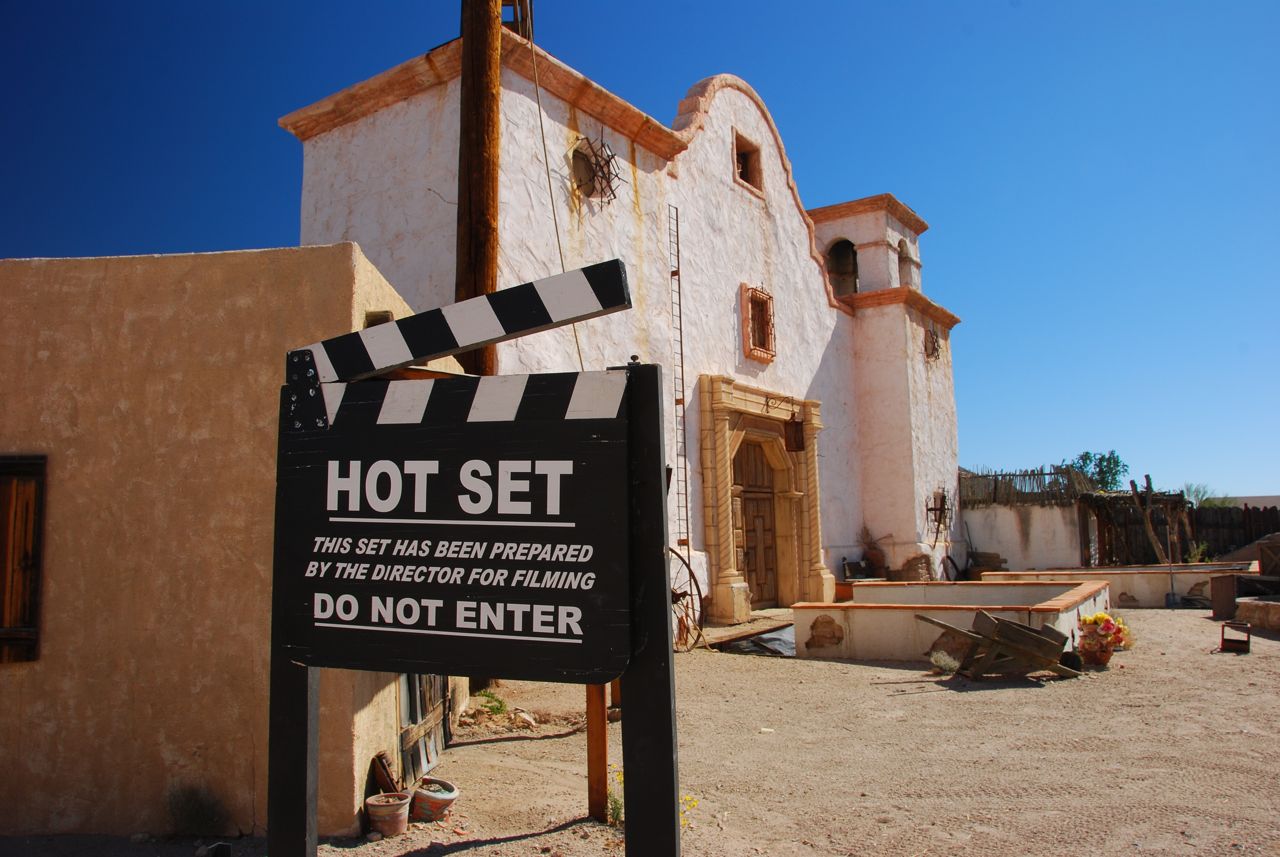 Sometimes referred to as Hollywood of the Desert because of the many well-known western movies that were filmed on this set.