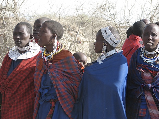 Maasai women just outside the Ngorongoro Crater.