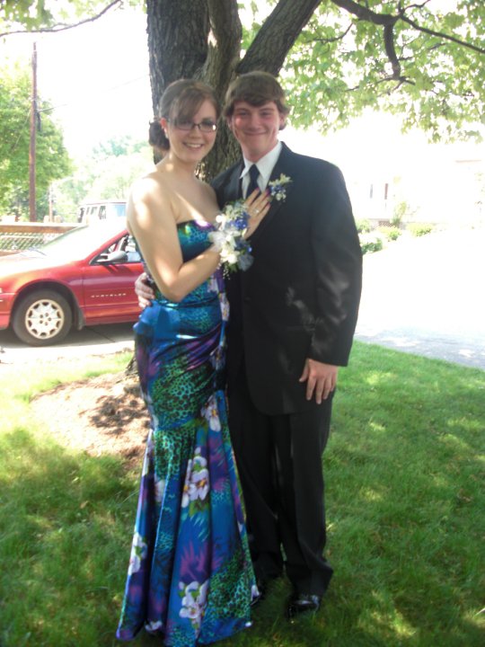 Kayley's senior prom with her date.