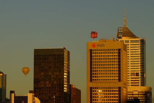 We see these balloons float over Melbourne CBD for a couple of months each year.