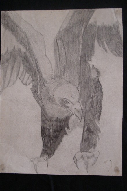 My first ever drawing.  I didnt date it but i must have been around 18-20 years.