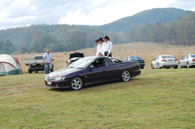 In a HOLDEN Ute.