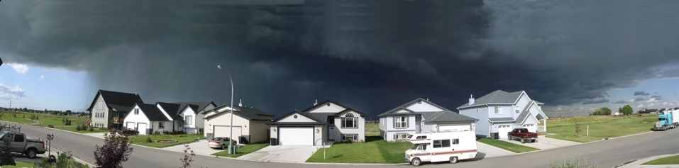 This is a storm  that missed us. I just love the panorama programme that came with my camera!