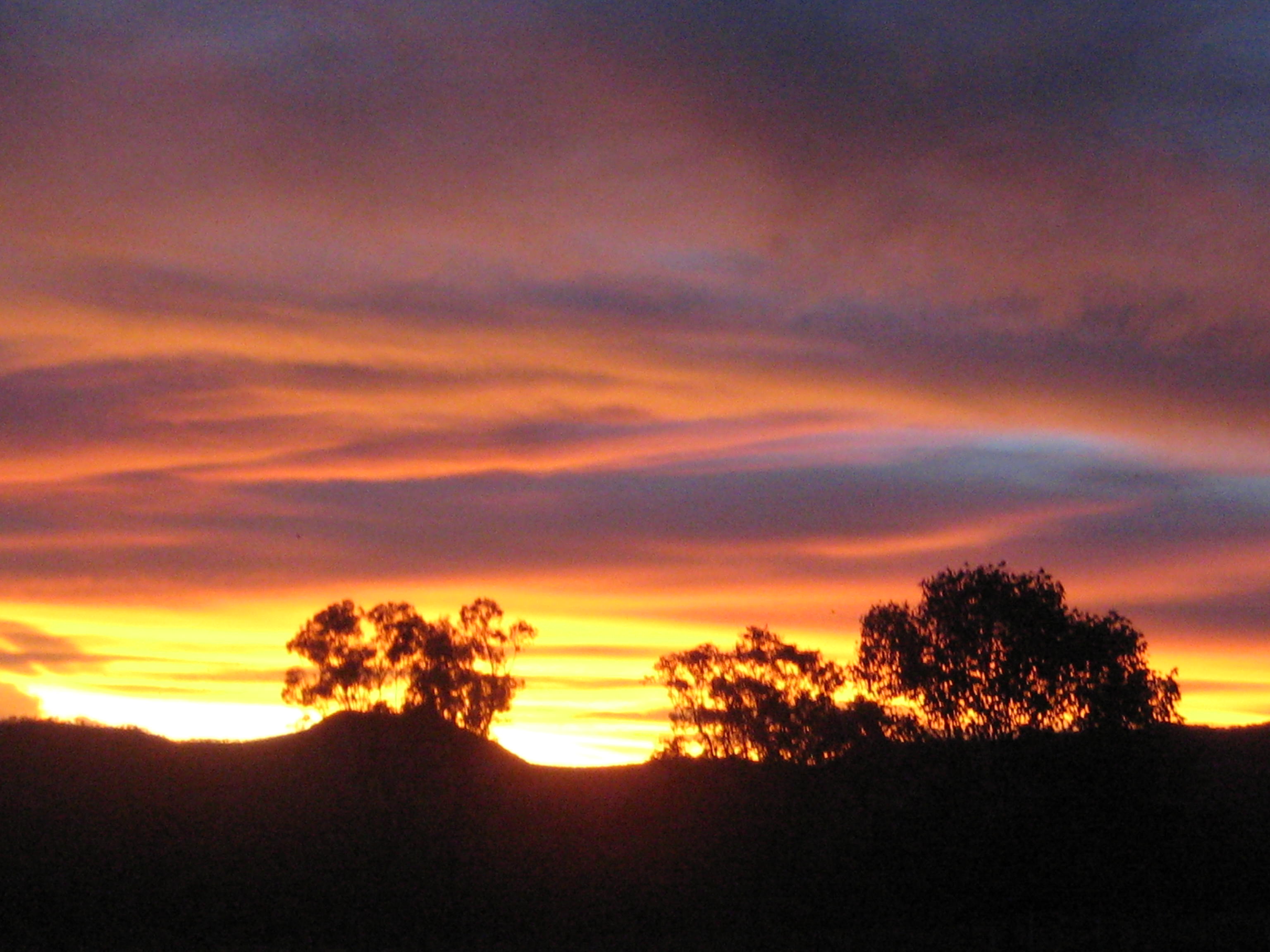 A stormy sunset in February 2009