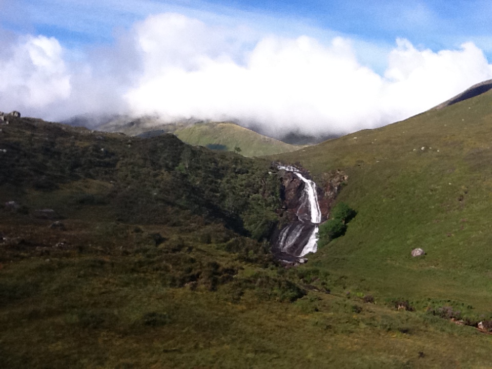 of any number of waterfalls in Scotland while riding in the bus. This was the only one worth showing.