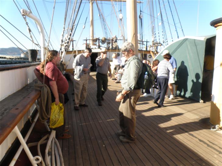 on the Balclutha, which transported goods to SF from Europe around the horn.