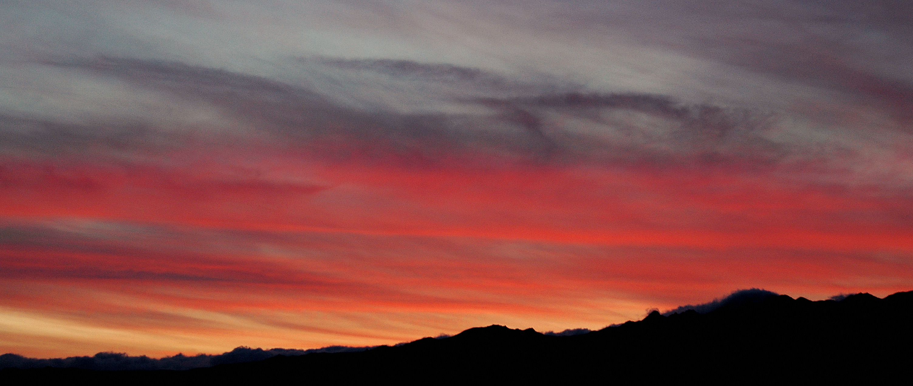 The sky at sunset see from Font's Point