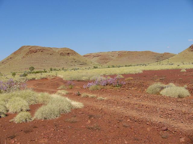 The barren but beautiful Chichester Ranges in the Pilbara, Western Australia