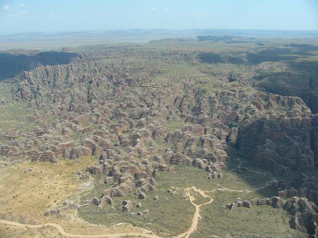 A magnificent view of the Bungle Bungle from the air.