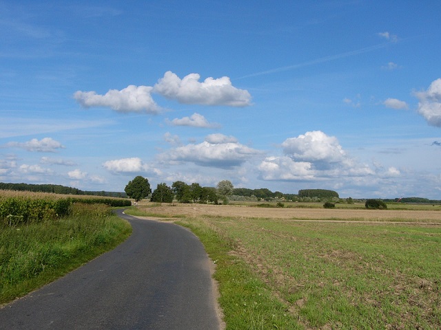 Going for a walk to the village where we stopped over at a B&B  for the night on our way south.