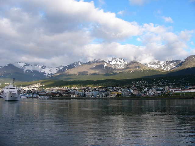 The beautiful scenic Ushuaia taken from our ship after we docked in the morning. 