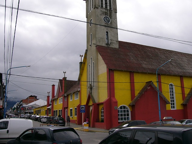 A very colourful church.