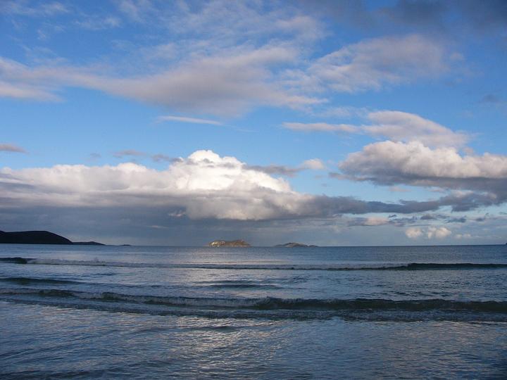 Walking on Middleton Beach where I got caught in a shower of rain. 27th Sept 2008