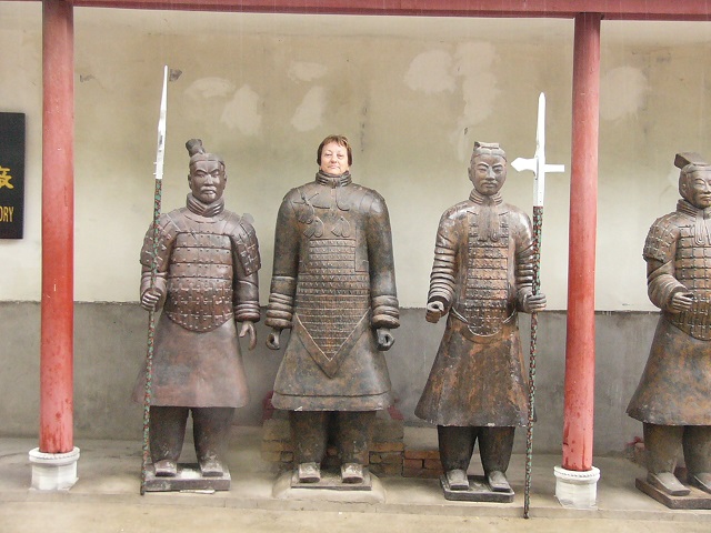 Copies of the terracotta warriors