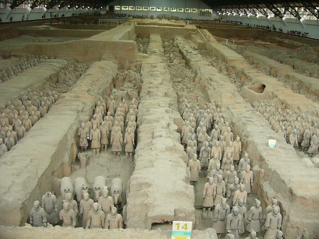 The terracotta warriors. There were hundreds of them. Absolutely amazing.