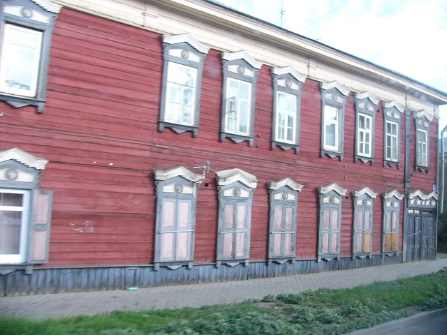 One of the older type buildings in Irkutsk, the capital of Siberia