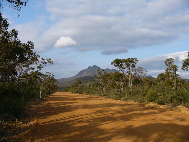 We took this gravel (unsealed) road, Red Gum Pass Road, back through the Ranges as a scenic drive back to Albany. The drive through the mountains was really beautiful and we stopped often to take photos of wildflowers, the scenery, etc. 