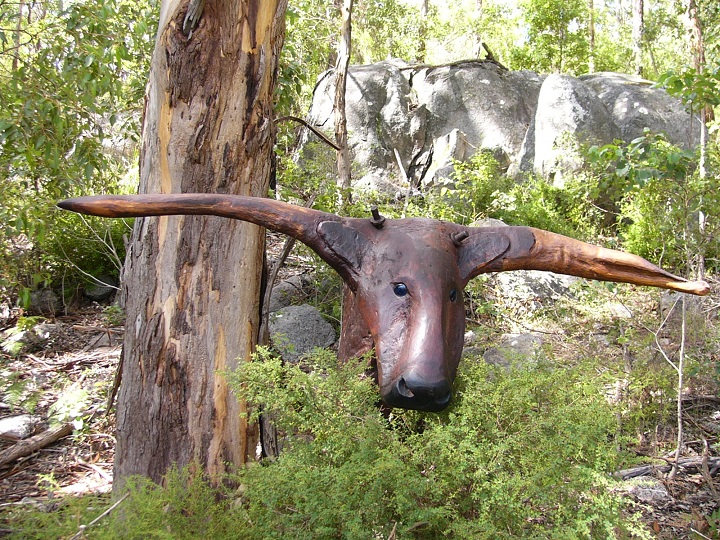 Carved out of local Jarrah wood.