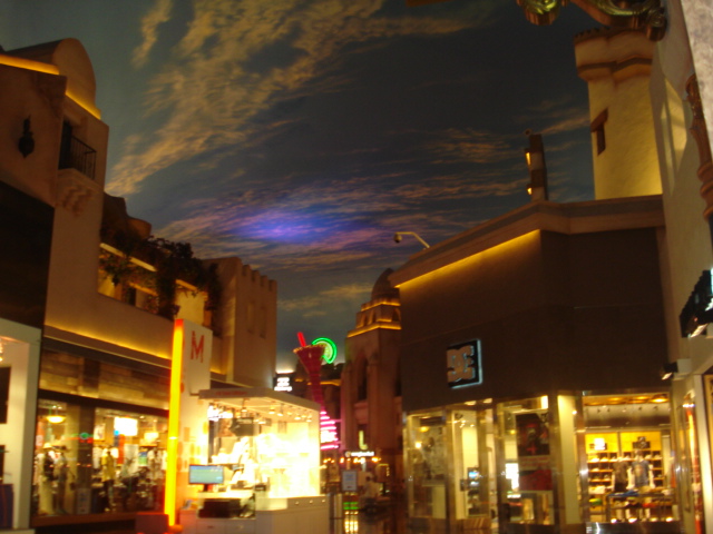 We visited several other casinos. They were all huge and draw droppingly beautiful. Here's inside the Venetian. The sky and clouds are all just painted on the ceiling but they looked so real.