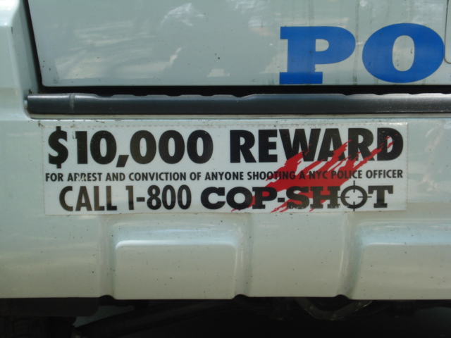 Gee, we don't get stickers like that on our cop cars back home.