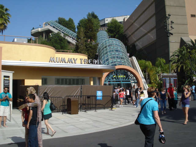 I never knew that the studio went down the side of a hill but it does. Here you can see the escalators. There are stairs alongside too if you feel energetic.