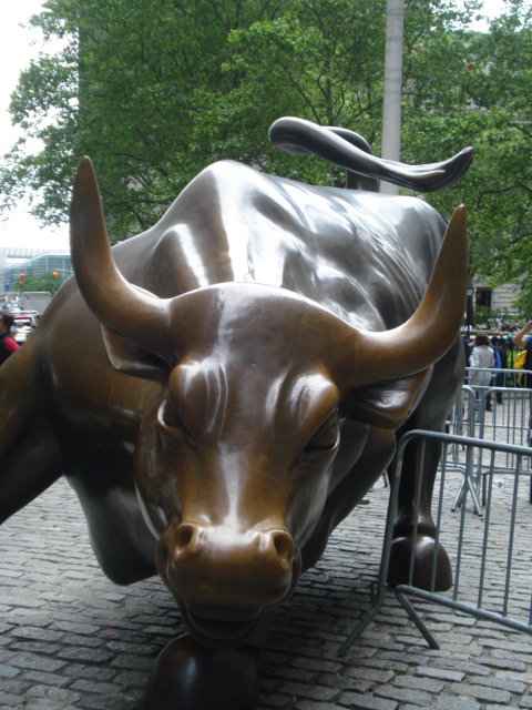 Here's the official symbol of Wall Street.