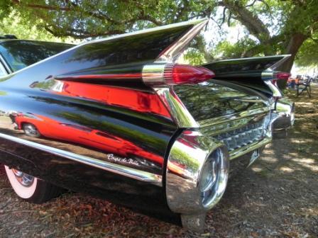 We love old cars and car shows. This '59 Cadillac was at a local show. Those fins are over-the-top!