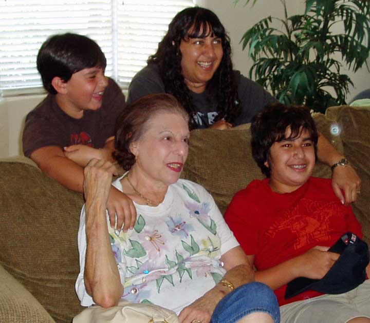 Front - Bobbi, Tami's mom and Mitchell 
Back - Dillon and Tami The Troublemaker