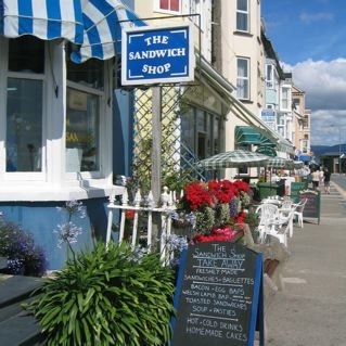 In the main street of Aberdovey, Wales