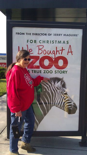 She was fascinated by the sign because of the zebra.