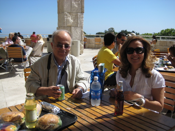 Over lunch we had a delightful conversation, part Arabic, part French, mostly English!