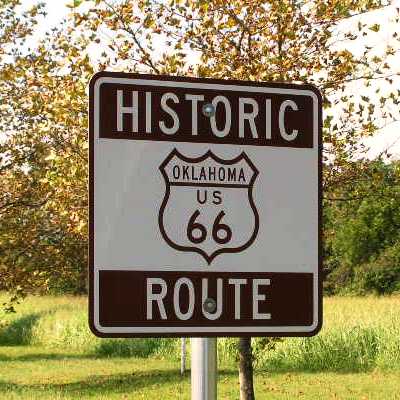 Sign between OKC & Tulsa