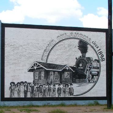 Painting on a building in Stroud OK