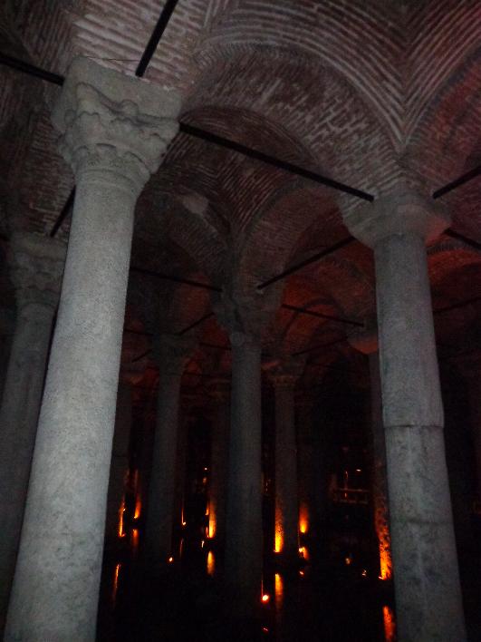 The Basilica cistern. An ancient water storage in Istanbul.