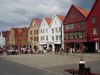 World heritage listed Merchants buildings in Bergen