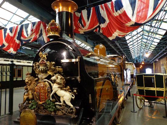 Inside the York Railway museum. Probably the larges railway museum in the World.