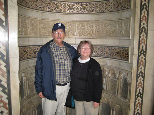 Kathy and Bruce inside the Cairo Citadel's Mosque .
Cairo/Egypt-Jan.2008.