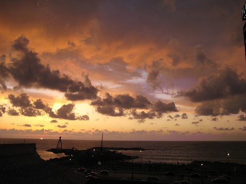 Sunset and clouds as my Camera have seen on Alexandria Beach on April 27th,2008