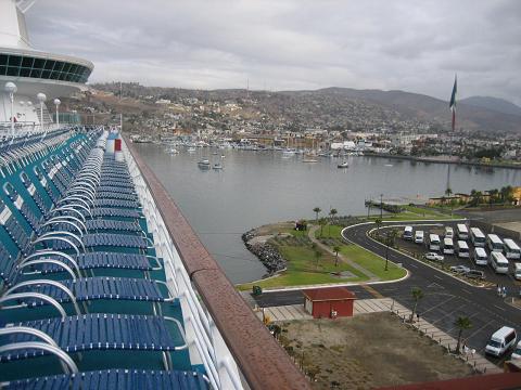 From the 12th,deck of our Cruise ,this is a view of the Pasadena Port.