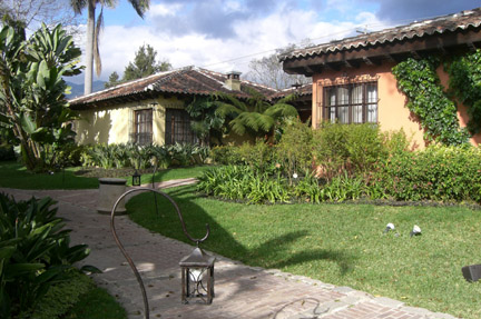 Our hotel in Antigua. That is actually our room on the right.