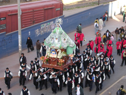 This parade passed by our hotel in Cusco. The shot was taken from the hotel room window.