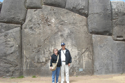 Bruce and Kathy. This gives an idea of how massive the stones are!